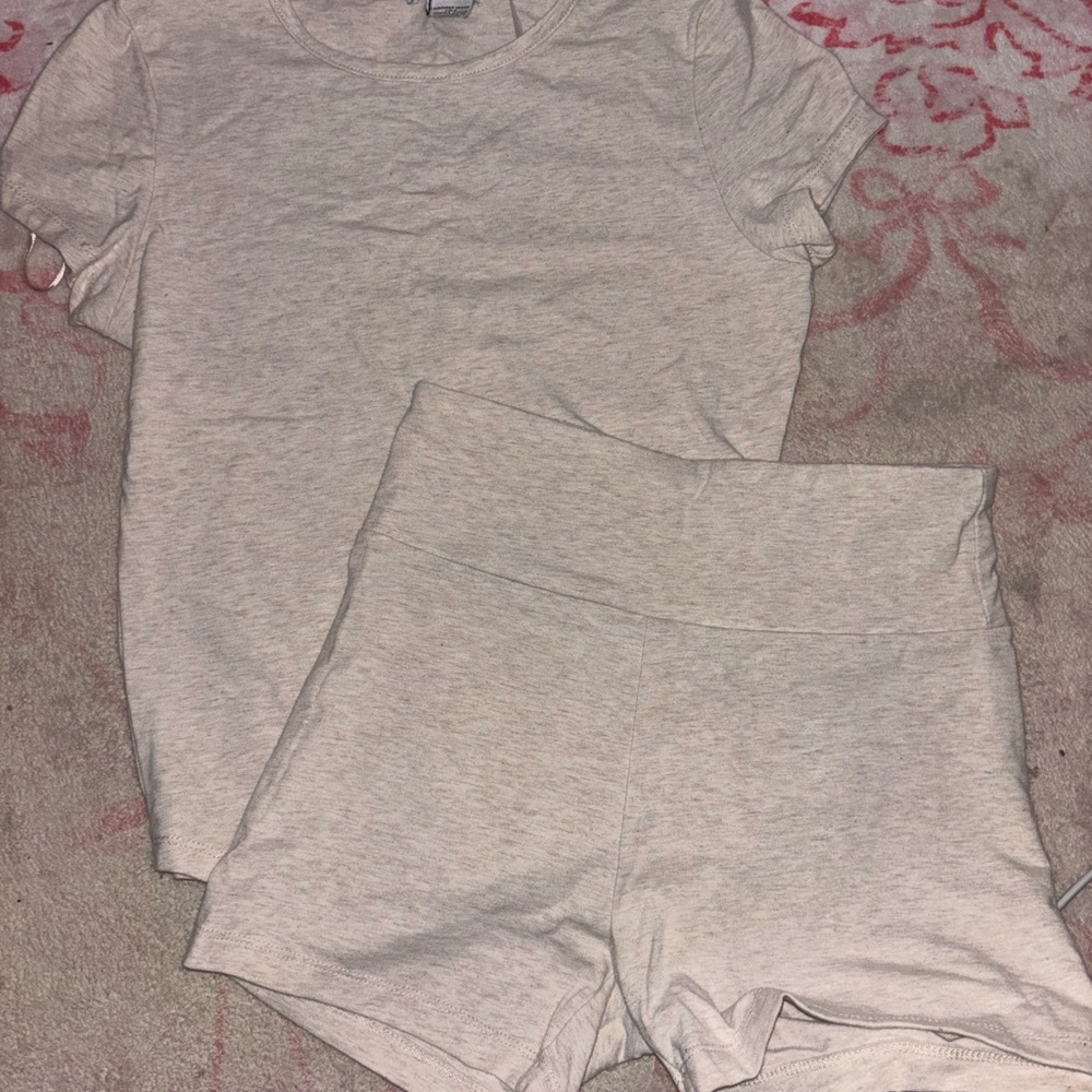 Women's Cream Sleepwear Set